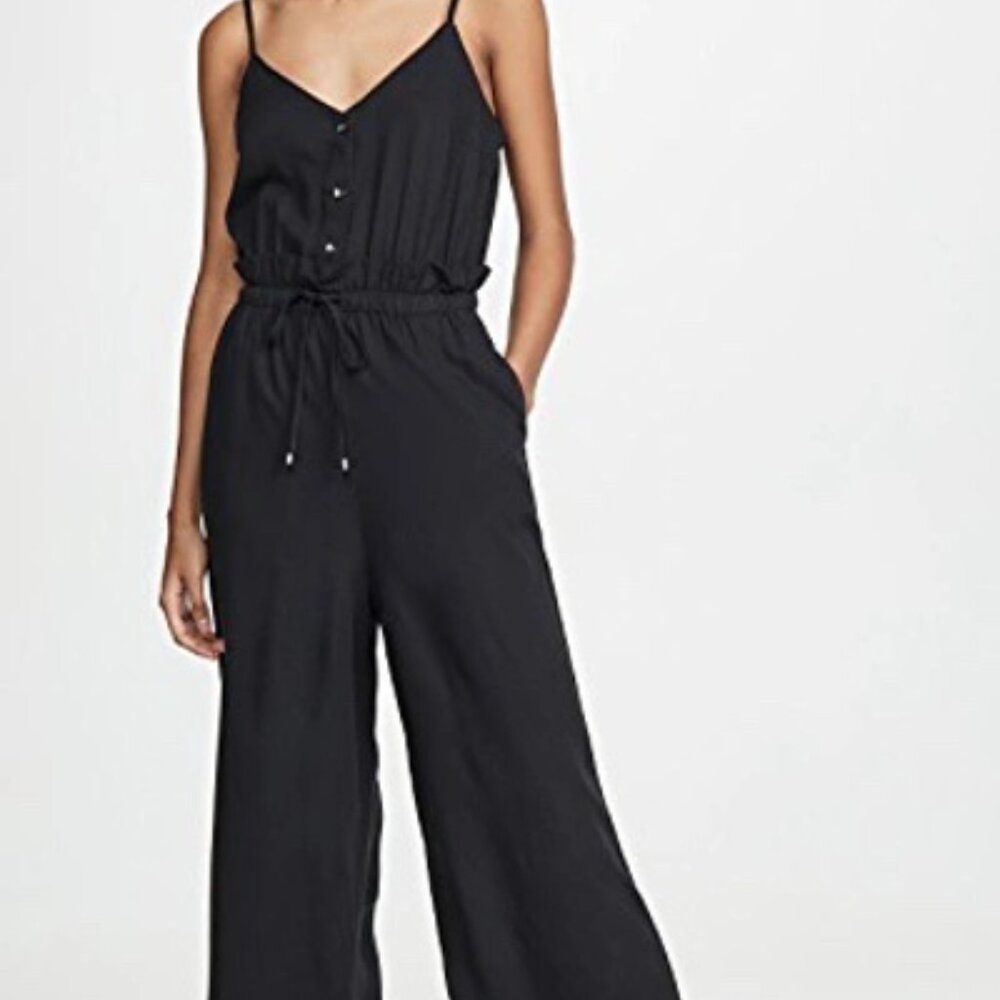 Splendid Black Sleeveless Jumpsuit Size Medium